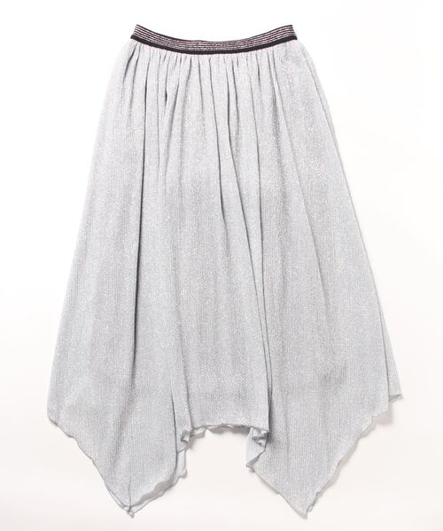 Q（キュー）の「イレヘムプリーツスカート（スカート・レディース・ブラック/シルバー・MEDIUM）」の10枚目の写真