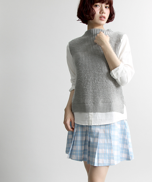 WEGO(ウィゴー)の「WEGO/チェックプリーツスカート(スカート・レディース・グリーン系その他/ブルー系その他/レッド系その他/ホワイト系その他・FREE)」の1枚目の写真