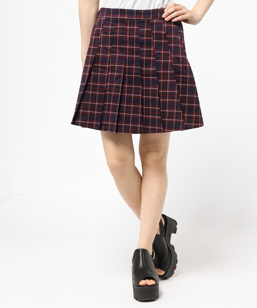 WEGO(ウィゴー)の「WEGO/チェックプリーツスカート(スカート・レディース・グリーン系その他/ブルー系その他/レッド系その他/ホワイト系その他・FREE)」の5枚目の写真