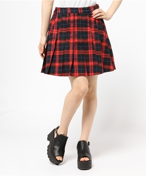 WEGO(ウィゴー)の「WEGO/チェックプリーツスカート(スカート・レディース・グリーン系その他/ブルー系その他/レッド系その他/ホワイト系その他・FREE)」の6枚目の写真