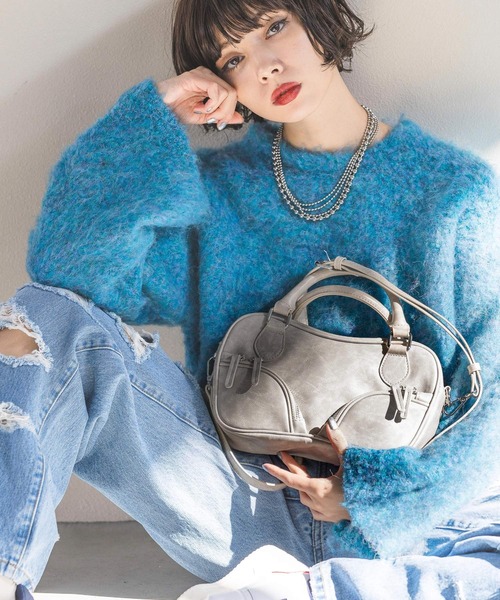 PAGEBOY(ページボーイ)の「ヴィンテージボストンバッグ(ボストンバッグ・レディース・ブラウン/ベージュ/ブラック・FREE)」の11枚目の写真