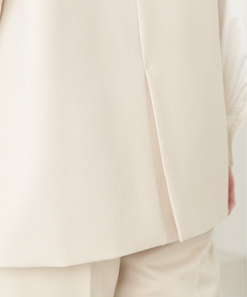 N.(N. Natural Beauty Basic)(エヌエヌナチュラルビューティーベーシック)の「【セットアップ対応】◆ノーカラーダブルジレ(ベスト・レディース・グレー/ブラック/ホワイト・MEDIUM)」の16枚目の写真