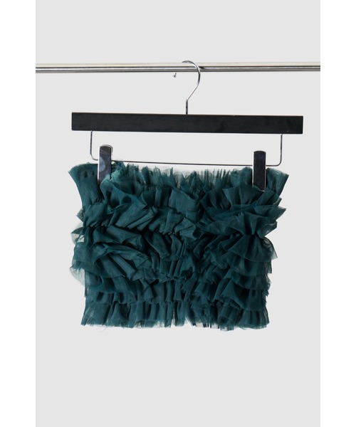 ottilie（オティーリエ）の「ottilie ボリュームフラッフィーバンドゥビスチェ（Tシャツ/カットソー・レディース・ブラック/ベージュ/グリーン・FREE）」の3枚目の写真