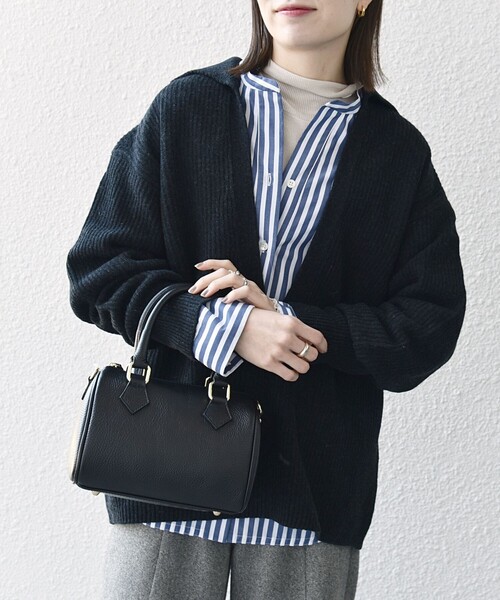 SHIPS any(シップス エニィ)の「【WEB限定】SHIPS any: AQUA カシミヤ ミックス Vネック ルーズ ニット プルオーバー(ニット/セーター・レディース・チャコールグレー/ベージュ/ライトグリーン/ラベンダー・ONE SIZE)」の18枚目の写真