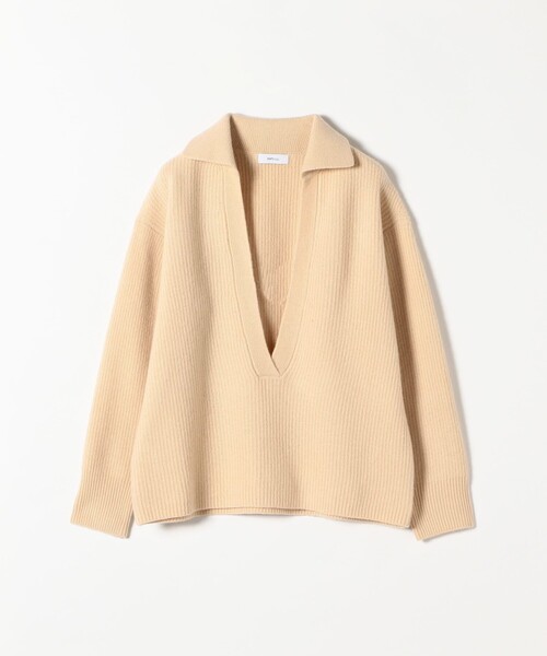 SHIPS any(シップス エニィ)の「【WEB限定】SHIPS any: AQUA カシミヤ ミックス Vネック ルーズ ニット プルオーバー(ニット/セーター・レディース・チャコールグレー/ベージュ/ライトグリーン/ラベンダー・ONE SIZE)」の11枚目の写真