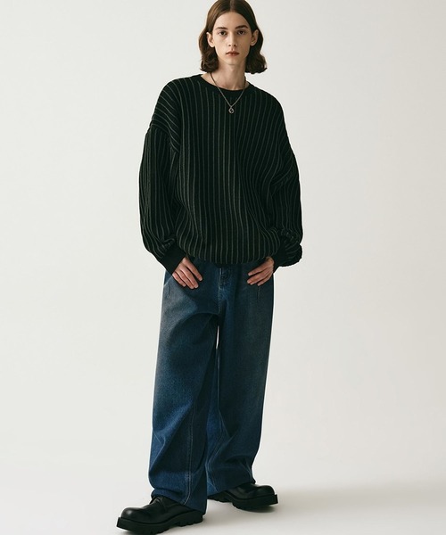 AVANDRESS（アバンドレス ）の「AVANDRESS／ピンタックデニム 2106256（デニムパンツ・レディース・グリーン/ブラック/ライトブルー・X-SMALL/SMALL）」の5枚目の写真