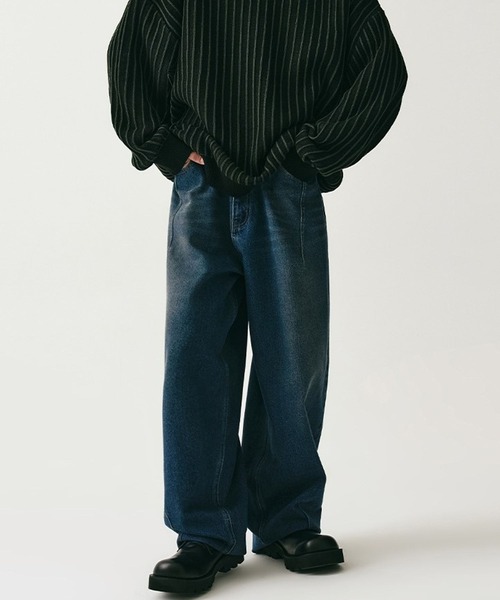 AVANDRESS（アバンドレス ）の「AVANDRESS／ピンタックデニム 2106256（デニムパンツ・レディース・グリーン/ブラック/ライトブルー・X-SMALL/SMALL）」の6枚目の写真