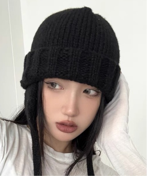 セール】フライトキャップ/耳あて付きニット帽（MA）（ニット