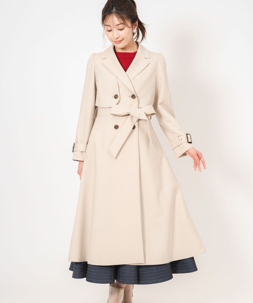 NOELA（ノエラ）の「トレンチコート（トレンチコート・レディース・サックスブルー/ベージュ・M/S）」の3枚目の写真