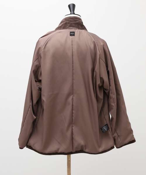 EDIFICE（エディフィス）の「ゴート スエード ホスピタル ジャケット（テーラードジャケット・メンズ・ネイビー/ブラウン・MEDIUM/LARGE）」の16枚目の写真