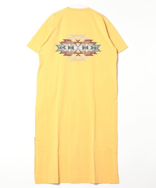 PENDLETON（ペンドルトン）の「バックプリントS/Sドレス（ワンピース・レディース・イエロー系その他/ライトベージュ/オフホワイト/ブラック系その他3/ブルー・ONESIZE）」の14枚目の写真