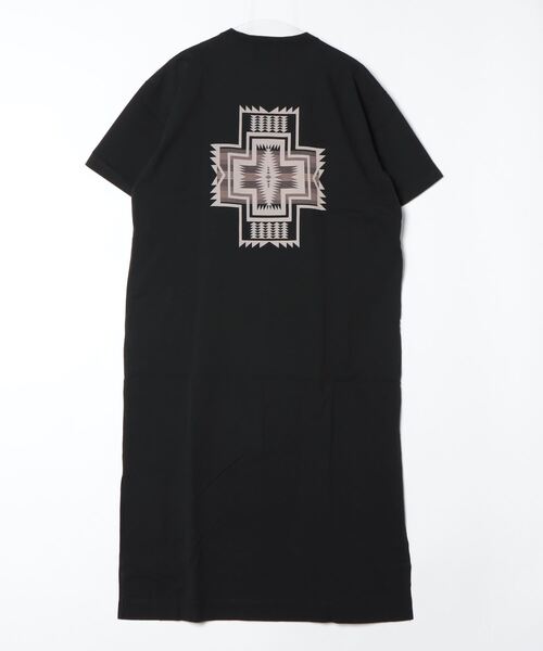PENDLETON（ペンドルトン）の「バックプリントS/Sドレス（ワンピース・レディース・イエロー系その他/ライトベージュ/オフホワイト/ブラック系その他3/ブルー・ONESIZE）」の6枚目の写真