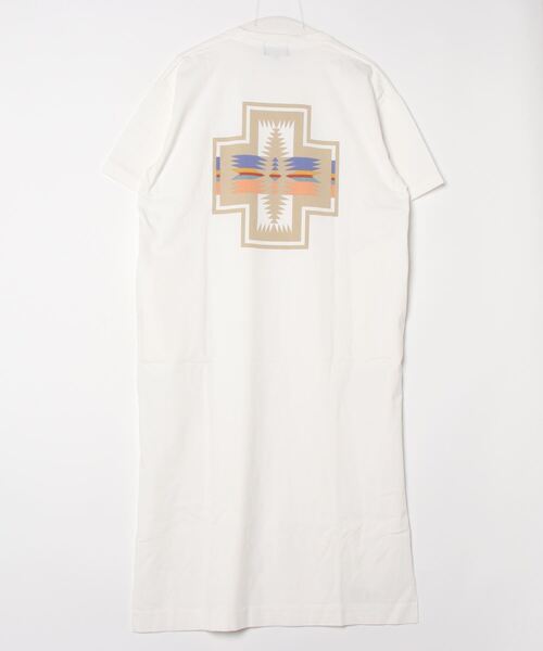 PENDLETON（ペンドルトン）の「バックプリントS/Sドレス（ワンピース・レディース・イエロー系その他/ライトベージュ/オフホワイト/ブラック系その他3/ブルー・ONESIZE）」の9枚目の写真