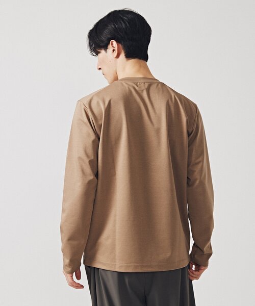 EDIFICE（エディフィス）の「40ゲージ ダブルフェイス ロングスリーブTシャツ（Tシャツ/カットソー・メンズ・ネイビー/ホワイト/キャメル・SMALL/MEDIUM/LARGE）」の8枚目の写真