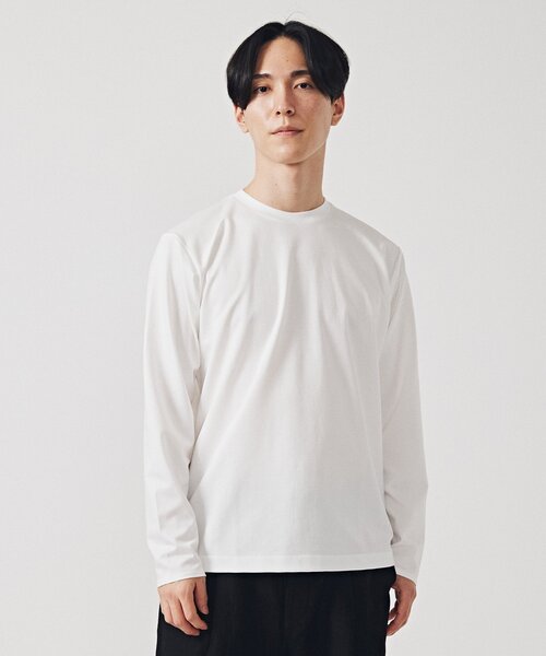 EDIFICE（エディフィス）の「40ゲージ ダブルフェイス ロングスリーブTシャツ（Tシャツ/カットソー・メンズ・ネイビー/ホワイト/キャメル・SMALL/MEDIUM/LARGE）」の11枚目の写真