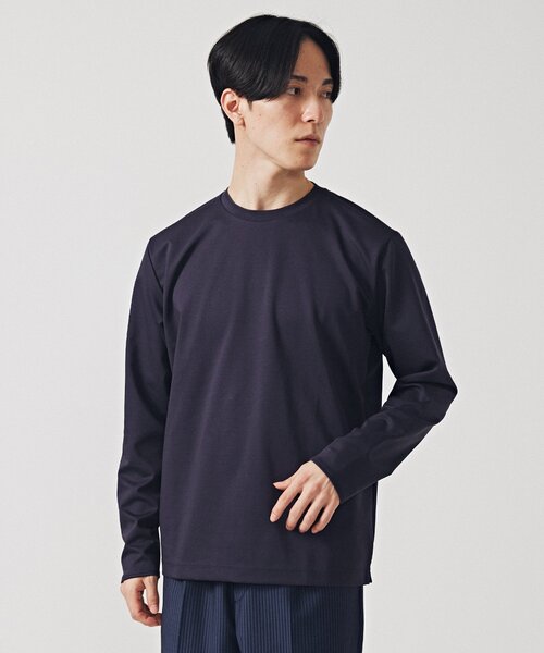 EDIFICE（エディフィス）の「40ゲージ ダブルフェイス ロングスリーブTシャツ（Tシャツ/カットソー・メンズ・ネイビー/ホワイト/キャメル・SMALL/MEDIUM/LARGE）」の19枚目の写真