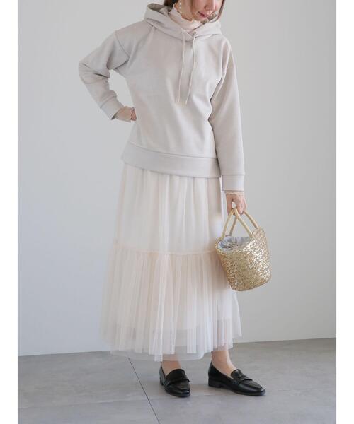 Te chichi(テチチ)の「シャーリングチュール袖切替リブトップス(Tシャツ/カットソー・レディース・ミント/ベージュ/グレー・F)」の8枚目の写真