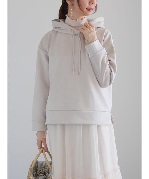 Te chichi(テチチ)の「シャーリングチュール袖切替リブトップス(Tシャツ/カットソー・レディース・ミント/ベージュ/グレー・F)」の9枚目の写真