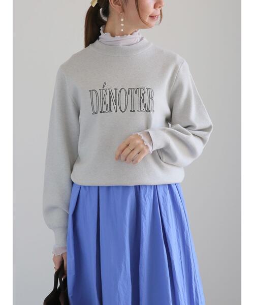 Te chichi(テチチ)の「シャーリングチュール袖切替リブトップス(Tシャツ/カットソー・レディース・ミント/ベージュ/グレー・F)」の5枚目の写真