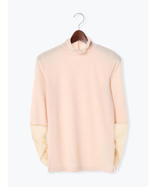 Te chichi(テチチ)の「シャーリングチュール袖切替リブトップス(Tシャツ/カットソー・レディース・ミント/ベージュ/グレー・F)」の16枚目の写真