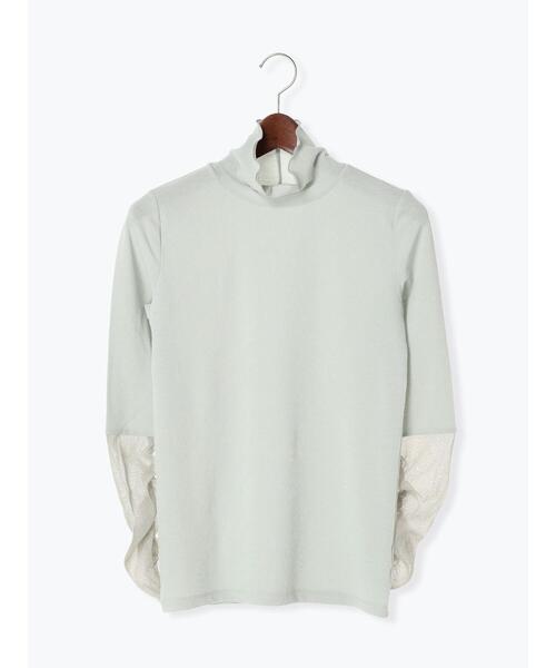 Te chichi(テチチ)の「シャーリングチュール袖切替リブトップス(Tシャツ/カットソー・レディース・ミント/ベージュ/グレー・F)」の17枚目の写真