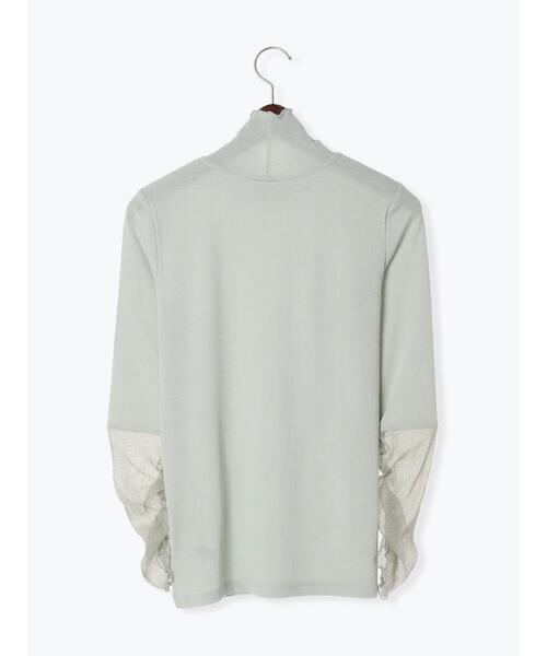 Te chichi(テチチ)の「シャーリングチュール袖切替リブトップス(Tシャツ/カットソー・レディース・ミント/ベージュ/グレー・F)」の18枚目の写真