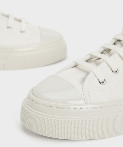 【セール】Kay ケイ ツートーンハイトップスニーカー（スニーカー）｜CHARLES & KEITH（チャールズ & キース）