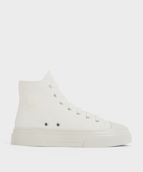 【セール】Kay ケイ ツートーンハイトップスニーカー（スニーカー）｜CHARLES & KEITH（チャールズ & キース）