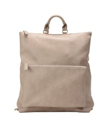 3WAY フェイクレザー リュック&ショルダーバッグ