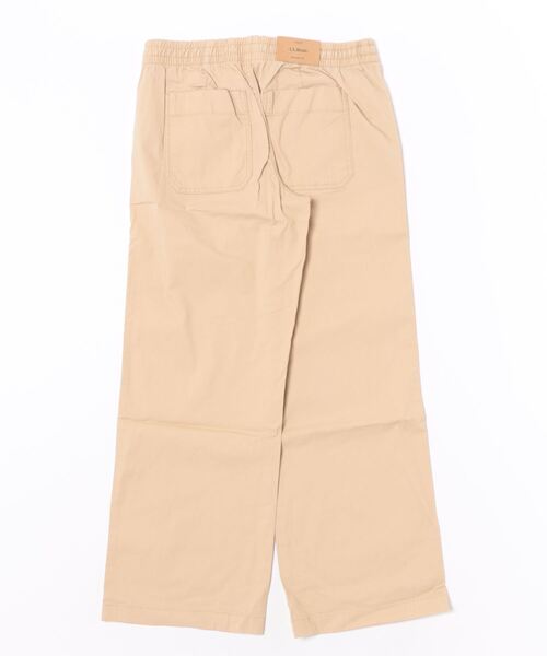 L.L.Bean（エルエルビーン）の「レイクウォッシュ・チノ・パンツ、プルオン・ワイドレッグ 米国フィット・プチ（チノパンツ・レディース・ライトブラウン・6）」の4枚目の写真