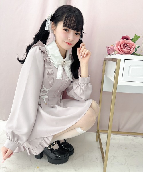 ROJITA（ロジータ）の「Wスピンドルセットアップ（セットアップ・レディース・ブルー/ピンク/ブラック・FREE）」の21枚目の写真