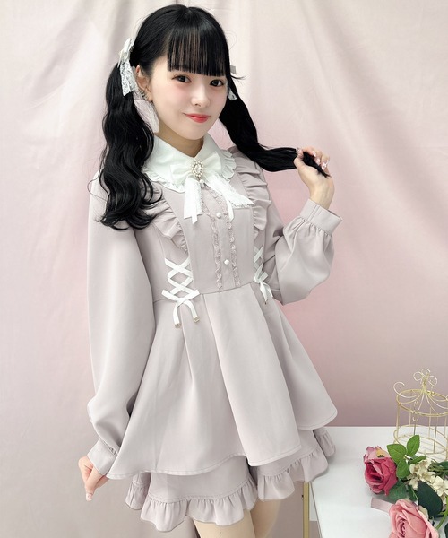 ROJITA（ロジータ）の「Wスピンドルセットアップ（セットアップ・レディース・ブルー/ピンク/ブラック・FREE）」の18枚目の写真