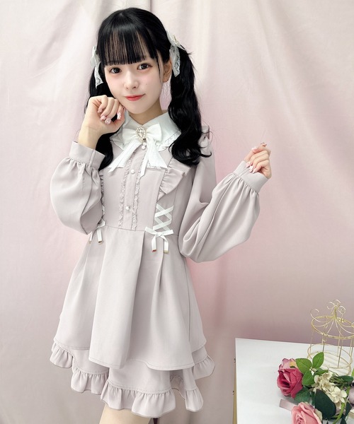 ROJITA（ロジータ）の「Wスピンドルセットアップ（セットアップ・レディース・ブルー/ピンク/ブラック・FREE）」の14枚目の写真