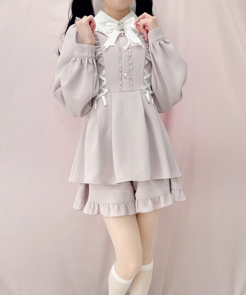 ROJITA（ロジータ）の「Wスピンドルセットアップ（セットアップ・レディース・ブルー/ピンク/ブラック・FREE）」の10枚目の写真