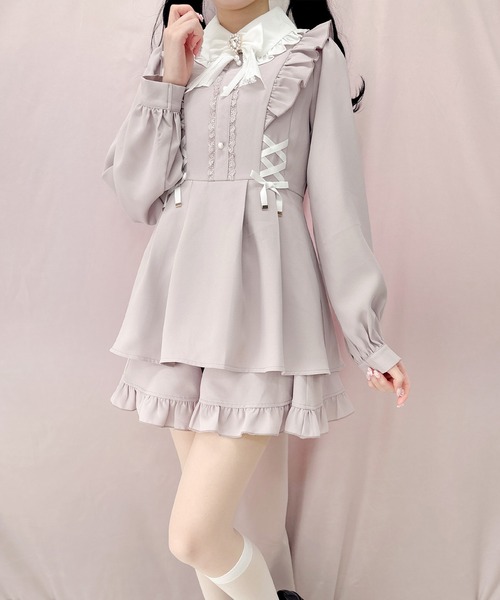 ROJITA（ロジータ）の「Wスピンドルセットアップ（セットアップ・レディース・ブルー/ピンク/ブラック・FREE）」の9枚目の写真