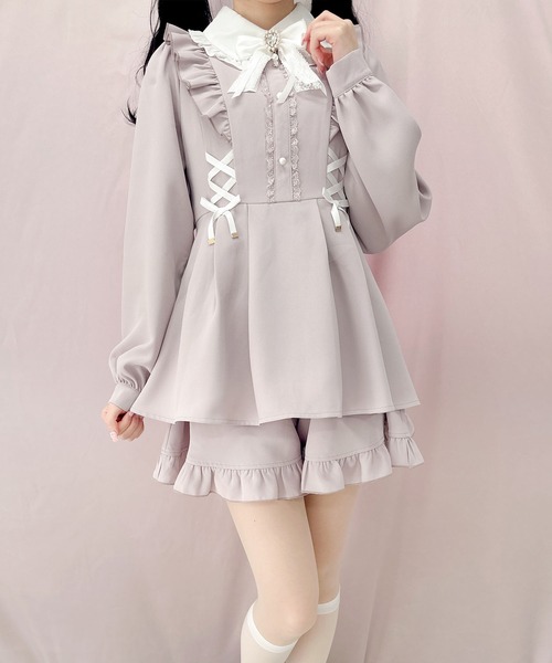 ROJITA（ロジータ）の「Wスピンドルセットアップ（セットアップ・レディース・ブルー/ピンク/ブラック・FREE）」の8枚目の写真