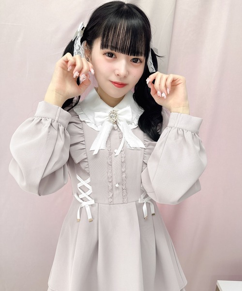 ROJITA（ロジータ）の「Wスピンドルセットアップ（セットアップ・レディース・ブルー/ピンク/ブラック・FREE）」の7枚目の写真