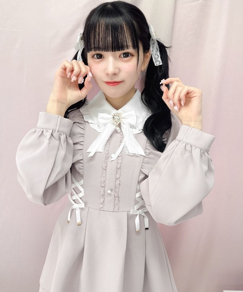 ROJITA（ロジータ）の「Wスピンドルセットアップ（セットアップ・レディース・ブルー/ピンク/ブラック・FREE）」の4枚目の写真