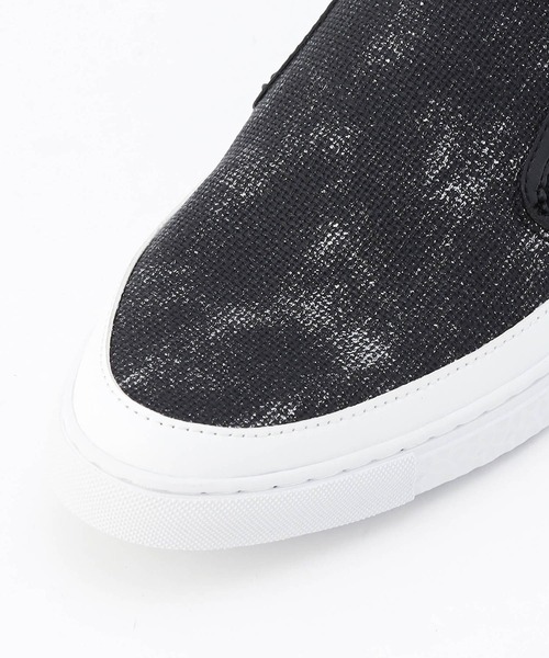 MONSIEUR NICOLE(ムッシュニコル)の「メタリックメランジ スリップオン(スリッポン・メンズ・グレー/ブラック・27.5cm/26.5cm/25.5cm)」の3枚目の写真