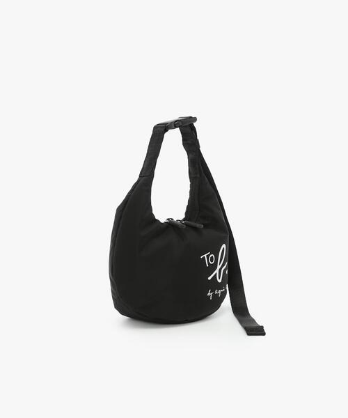 To b. by agnes b.（トゥービーバイアニエスベー）の「WV86 SAC パフィミニハンドルバッグ（ハンドバッグ・レディース・ブラック・FREE）」の4枚目の写真