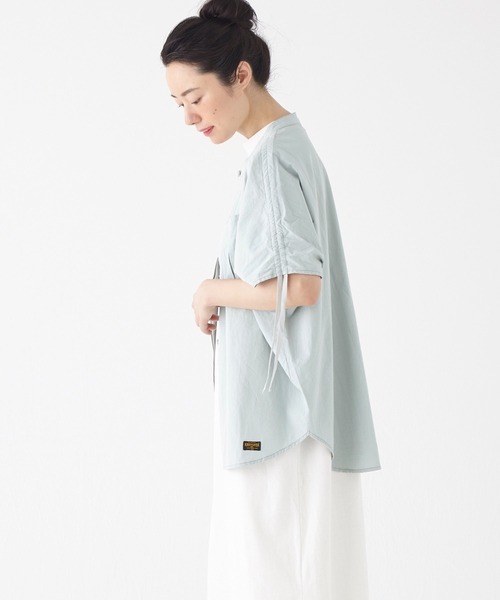 KRIFF MAYER Lady's Collection(クリフメイヤーレディースコレクション)の「ミリタリーモモンガシャツ(シャツ/ブラウス・レディース・カーキ/サックスブルー/オレンジ/ナチュラル/チャコール・LARGE/MEDIUM)」の9枚目の写真