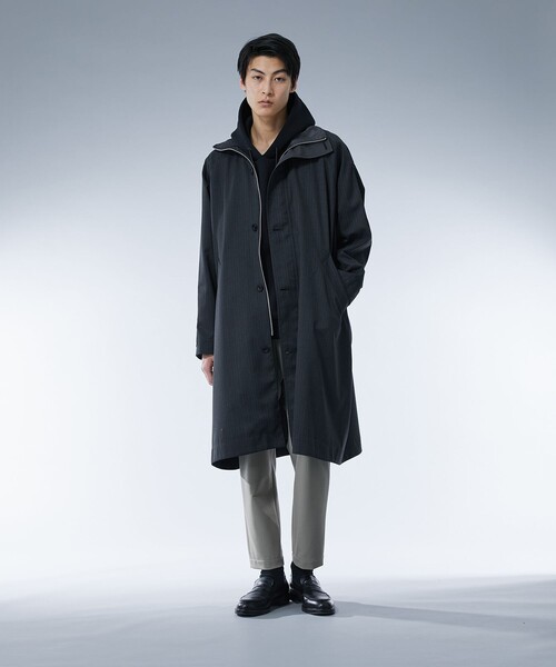 UNITED TOKYO（ユナイテッドトウキョウ）の「Aero ダンボールパーカー（パーカー・メンズ・ネイビー/ライトベージュ/グレイッシュベージュ/ブラック・3/2/1）」の16枚目の写真