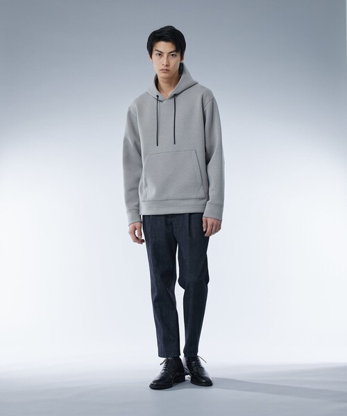 UNITED TOKYO（ユナイテッドトウキョウ）の「Aero ダンボールパーカー（パーカー・メンズ・ネイビー/ライトベージュ/グレイッシュベージュ/ブラック・3/2/1）」の21枚目の写真