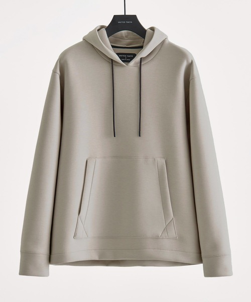 UNITED TOKYO（ユナイテッドトウキョウ）の「Aero ダンボールパーカー（パーカー・メンズ・ネイビー/ライトベージュ/グレイッシュベージュ/ブラック・3/2/1）」の3枚目の写真