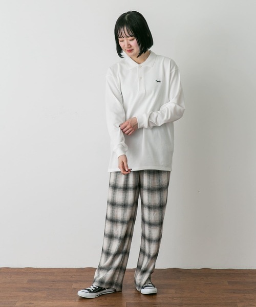 URBAN RESEARCH DOORS（アーバンリサーチドアーズ）の「『別注』PENNEYS×DOORS　THE FOX 鹿の子ロングスリーブ ポロ（ポロシャツ・メンズ・ブルー系その他/ネイビー/ホワイト・MEDIUM/LARGE）」の6枚目の写真