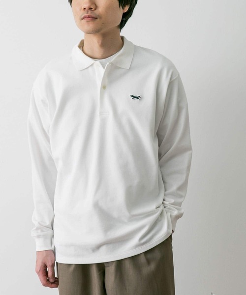 URBAN RESEARCH DOORS（アーバンリサーチドアーズ）の「『別注』PENNEYS×DOORS　THE FOX 鹿の子ロングスリーブ ポロ（ポロシャツ・メンズ・ブルー系その他/ネイビー/ホワイト・MEDIUM/LARGE）」の8枚目の写真