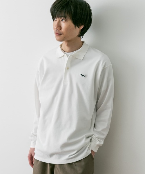 URBAN RESEARCH DOORS（アーバンリサーチドアーズ）の「『別注』PENNEYS×DOORS　THE FOX 鹿の子ロングスリーブ ポロ（ポロシャツ・メンズ・ブルー系その他/ネイビー/ホワイト・MEDIUM/LARGE）」の9枚目の写真
