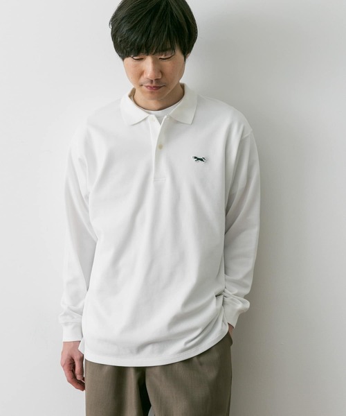 URBAN RESEARCH DOORS（アーバンリサーチドアーズ）の「『別注』PENNEYS×DOORS　THE FOX 鹿の子ロングスリーブ ポロ（ポロシャツ・メンズ・ブルー系その他/ネイビー/ホワイト・MEDIUM/LARGE）」の11枚目の写真