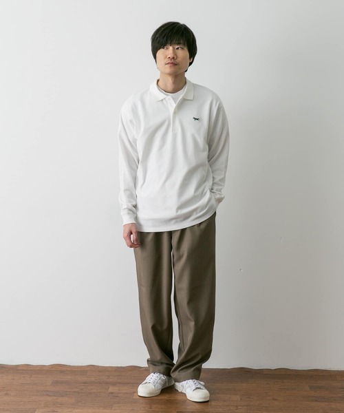 URBAN RESEARCH DOORS（アーバンリサーチドアーズ）の「『別注』PENNEYS×DOORS　THE FOX 鹿の子ロングスリーブ ポロ（ポロシャツ・メンズ・ブルー系その他/ネイビー/ホワイト・MEDIUM/LARGE）」の12枚目の写真