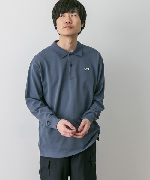 URBAN RESEARCH DOORS（アーバンリサーチドアーズ）の「『別注』PENNEYS×DOORS　THE FOX 鹿の子ロングスリーブ ポロ（ポロシャツ・メンズ・ブルー系その他/ネイビー/ホワイト・MEDIUM/LARGE）」の15枚目の写真
